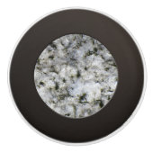 地質ホワイト花崗岩ロックテクスチャ セラミックノブ (正面)