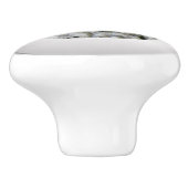 地質ホワイト花崗岩ロックテクスチャ セラミックノブ (側面)