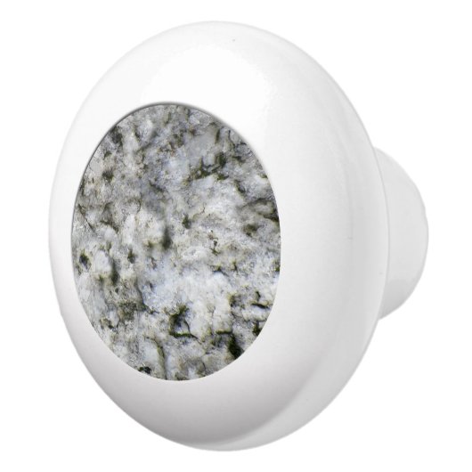 地質ホワイト花崗岩ロックテクスチャ セラミックノブ (右)