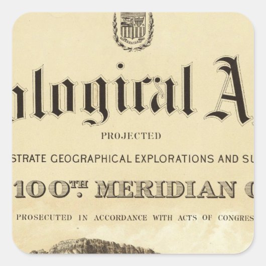 地質図のタイトルページ スクエアシール (正面)