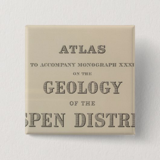 地質図へのタイトルページアトラス 缶バッジ (正面)