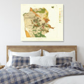 地質図サンフランシスコ キャンバスプリント (インサイチュ (寝室))