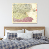 地質図ダブリン キャンバスプリント (インサイチュ (寝室))