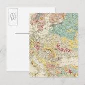 地質図ヨーロッパ ポストカード (正面/裏面)