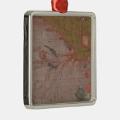 地質図、イエローストーン国立部、ワイオミング3 メタルオーナメント (右)