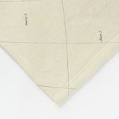 地質地図ヨーロッパ フリースブランケット (角)