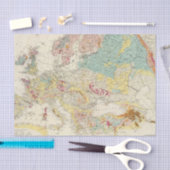 地質地図ヨーロッパ 薄葉紙 (クラフト)