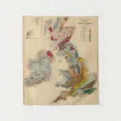 地質地図、イギリス諸島 タペストリー (正面)