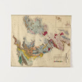 地質地図、イギリス諸島 タペストリー (正面(横))