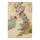 地質地図、イギリス諸島 ミニクリップボード (裏面)