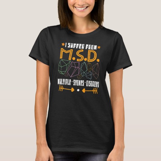 地質地質地質学者ストーンロック狩りアゲートハンター Tシャツ (正面)
