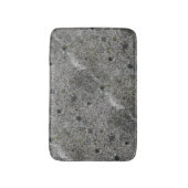 地質学のコケが付いている灰色の花こう岩の石 バスマット (正面縦)