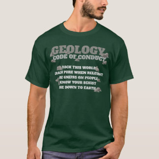 地質学のコード・オブ・コンダクトの岩石地質学者 女子 ギフト Tシャツ