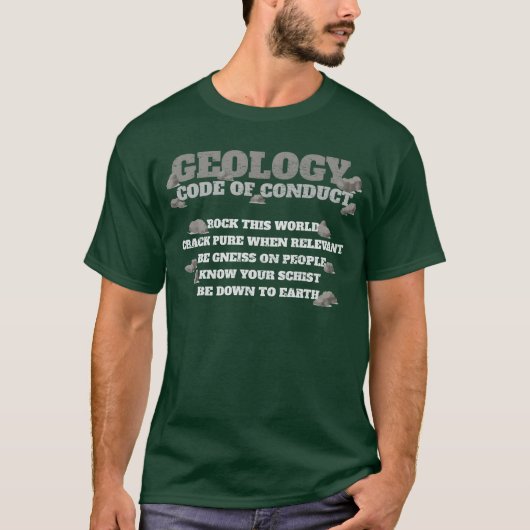 地質学のコード・オブ・コンダクトの岩石地質学者 女子 ギフト Tシャツ (正面)