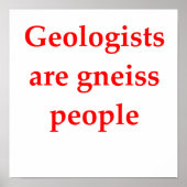地質学のジョーク ポスター (正面)