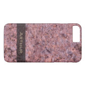 地質学のピンクの石の質の写真 Case-Mate iPhoneケース (裏面(横))