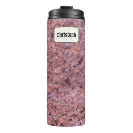 地質学のピンクの石の質の名前をカスタムする タンブラー