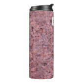 地質学のピンクの石の質の名前をカスタムする タンブラー (回転左)