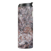 地質学のピンクの石の質の名前をカスタムする タンブラー (回転左)