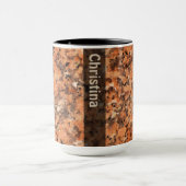 地質学の名前のオレンジ石の質 マグカップ (中央)