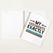 地質学の堆積物 プランナー手帳 (ディスプレー)