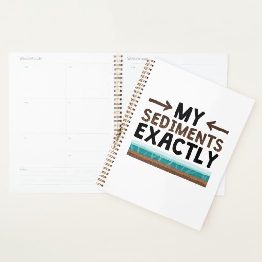 地質学の堆積物 プランナー手帳 (ディスプレー)