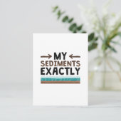 地質学の堆積物 ポストカード (スタンド正面)