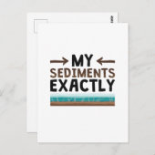 地質学の堆積物 ポストカード (正面/裏面)