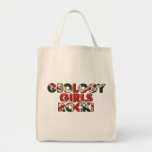 地質学の女の子の石!  (イギリスの旗) トートバッグ (正面)