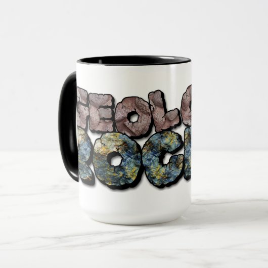 地質学の岩!おたくギーク科学ユーモア マグカップ (正面左)