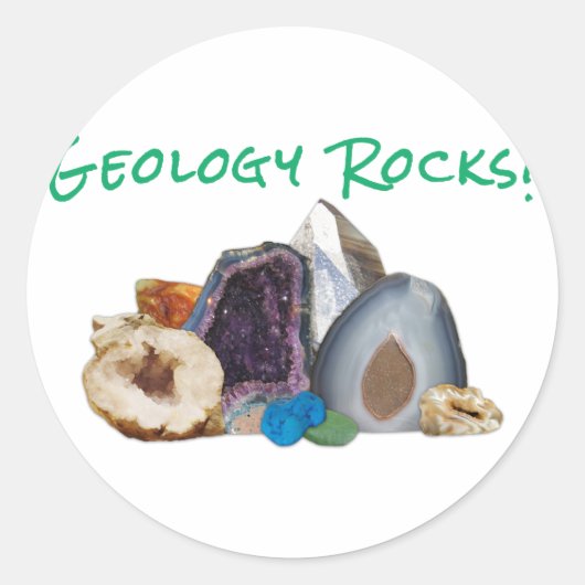 地質学の岩！シール 長方形シール (正面)
