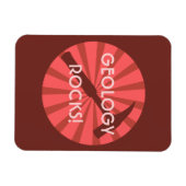 地質学の岩！ハンマーバッジ マグネット (横)