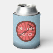 地質学の岩！ハンマーバッジ 缶クーラー (缶正面)
