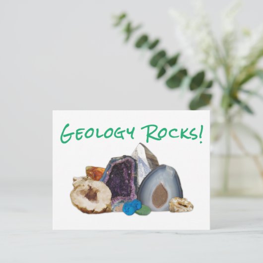 地質学の岩！ ポストカード (スタンド正面)