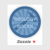地質学の岩！地質学者ハンマーバッジビニル シール (シート)
