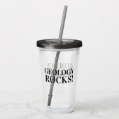 地質学の岩！地質学者 アクリルタンブラー (裏面)
