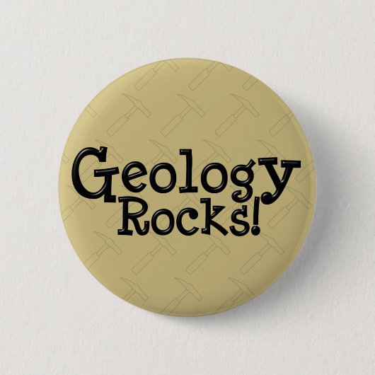 地質学の岩! 缶バッジ (正面)