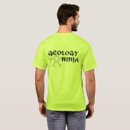 地質学の忍者のフード付きスウェットシャツ(backprint) tシャツ