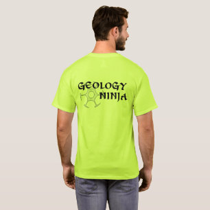 地質学の忍者のフード付きスウェットシャツ(backprint) tシャツ