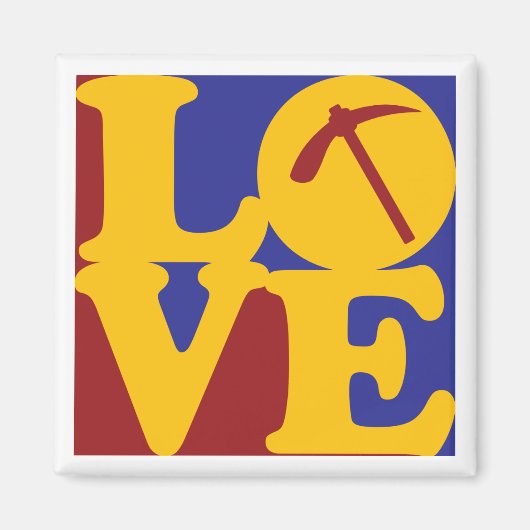 地質学の愛 マグネット (正面)