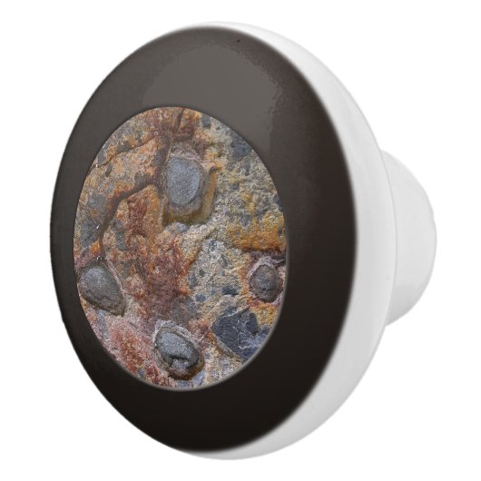 地質学の汚いSedemantaryの石の質 セラミックノブ (右)