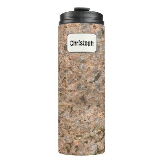 地質学の石の質の名前をカスタムする タンブラー (正面)