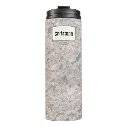 地質学の石の質の名前をカスタムする タンブラー (正面)