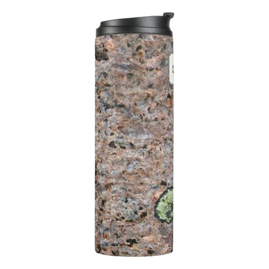 地質学の石の質の緑のコケの名前をカスタムする タンブラー (回転左)