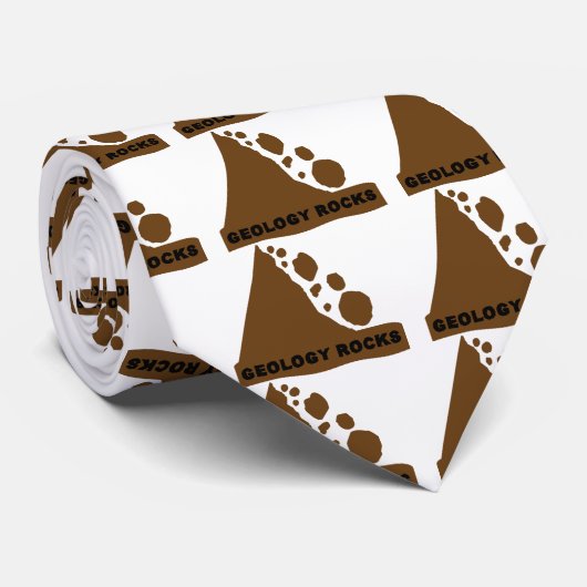 地質学の石 ネクタイ (ロール)