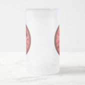 地質学の石! ハンマーのバッジ フロストグラスビールジョッキ (中央)