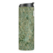 地質学の緑の石の質の名前をカスタムする タンブラー (回転左)