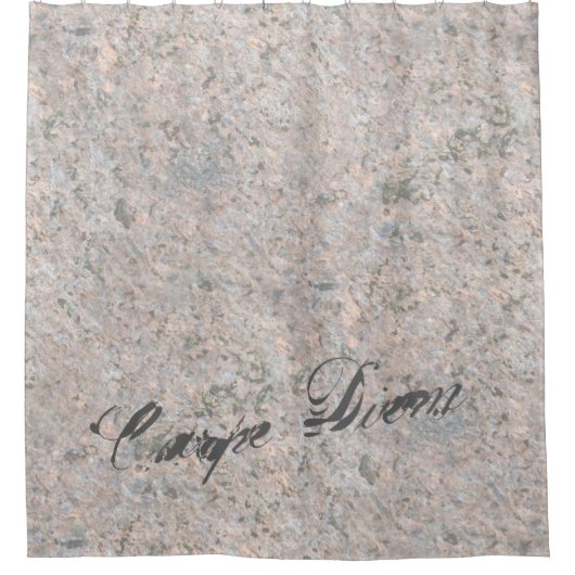 地質学の自然の写真の石の質文字 シャワーカーテン (正面)