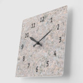 地質学の自然の写真の石の質 スクエア壁時計 (傾斜)