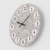 地質学の自然の写真の石の質 ラージ壁時計 (傾斜)